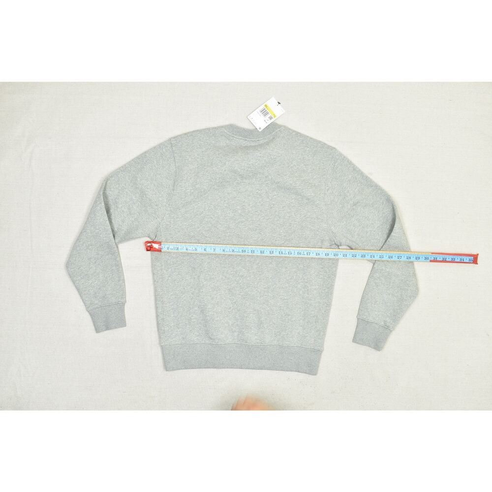 Nike Sportswear Club Fleece Grey Heather Crewneck Sweatshirt BV2662-063 Mens S - Picture 7 of 8